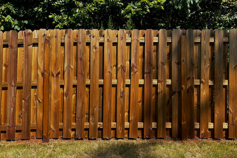 Stained fence in Greer, SC